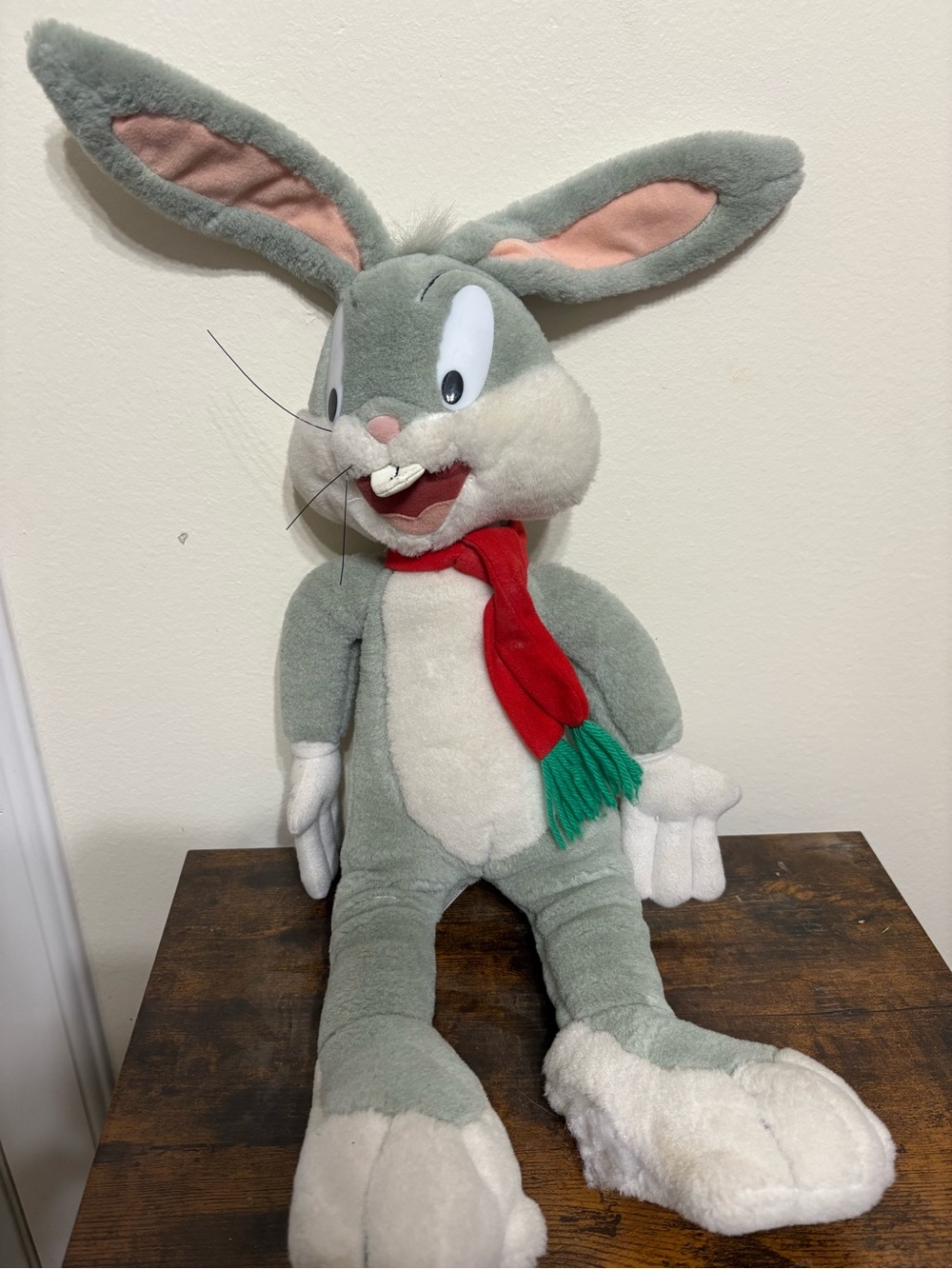 VTG 90s Bugs Bunny Looney Tunes 25in plush stuffed animal